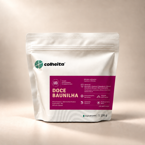 Café especial Doce Baunilha Colheita, pacote de 250g